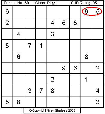 Sudoku-Help Puzzle No 38